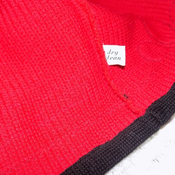 Vintage Pendleton Red and Black Western 100% Virgin Wool Cardigan - Picture 14 of 16